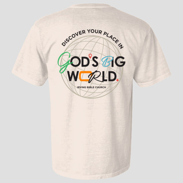 God's Big World T-Shirt - Beige Thumbnail